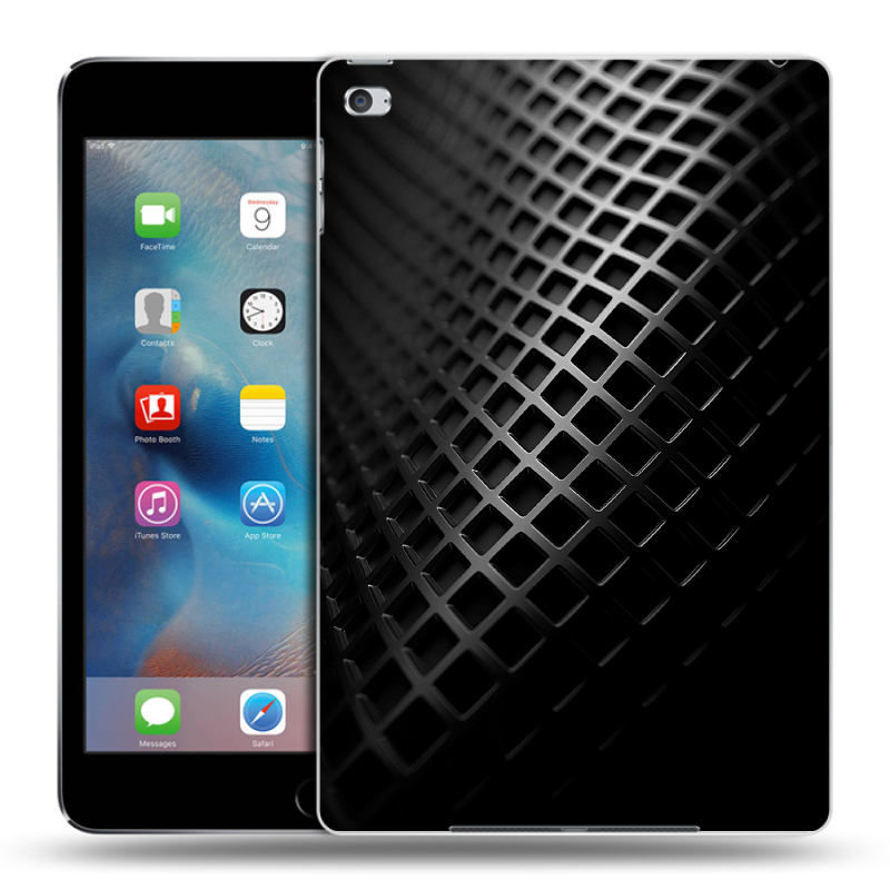 Пластиковый чехол на Ipad Mini 4 с принтом Текстура металла Пластиковый чехол на Ipad Mini 4 с принтом Текстура металла