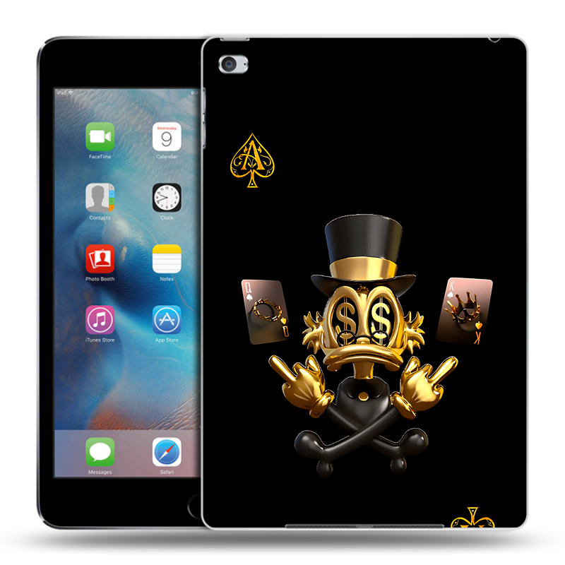 Пластиковый чехол на Ipad Mini 4 с принтом Золотой скрудж макдак Пластиковый чехол на Ipad Mini 4 с принтом Золотой скрудж макдак