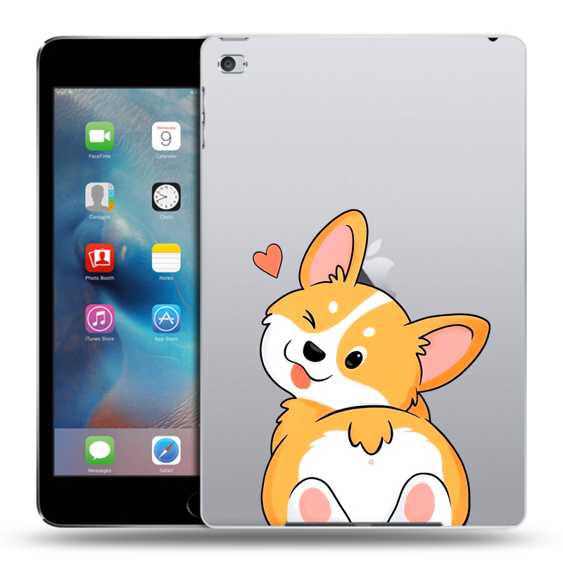 Пластиковый чехол на Ipad Mini 4 с принтом Корги Пластиковый чехол на Ipad Mini 4 с принтом Корги