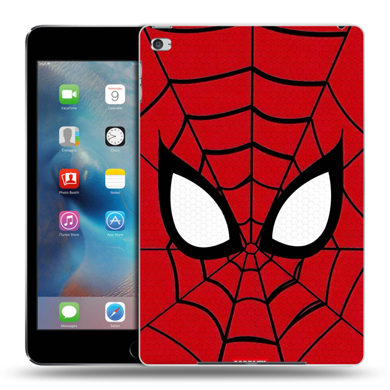 Пластиковый чехол на Ipad Mini 4 с принтом человек паук spiderman Пластиковый чехол на Ipad Mini 4 с принтом человек паук spiderman