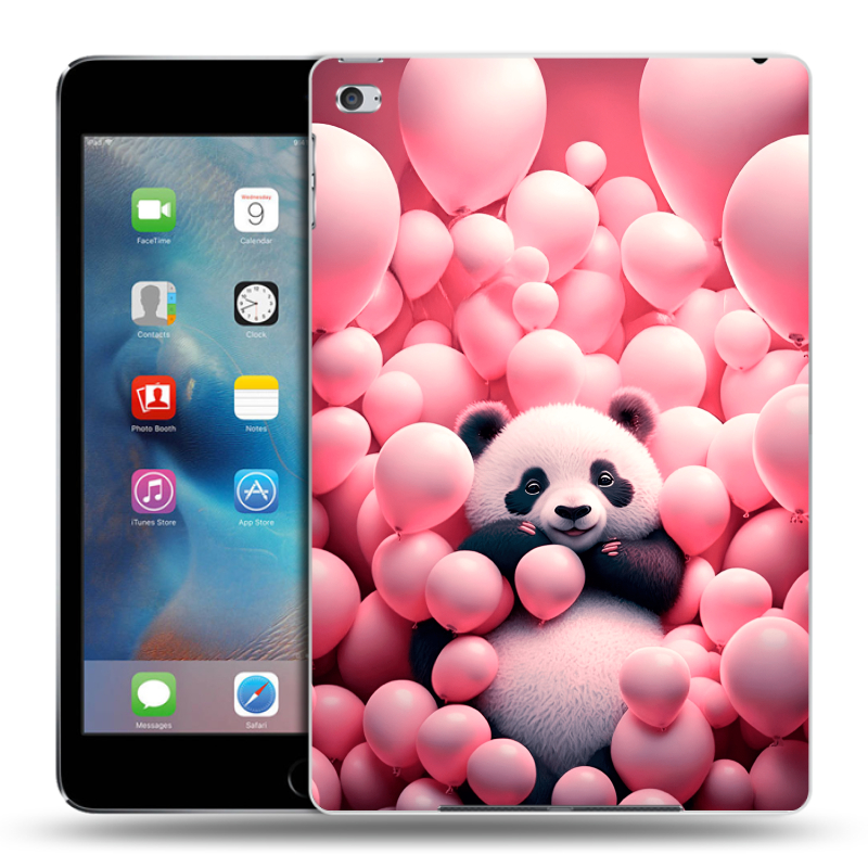 Пластиковый чехол на Ipad Mini 4 с принтом Панда Пластиковый чехол на Ipad Mini 4 с принтом Панда