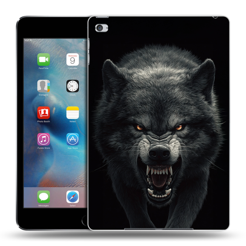 Пластиковый чехол на Ipad Mini 4 с принтом Волк Пластиковый чехол на Ipad Mini 4 с принтом Волк