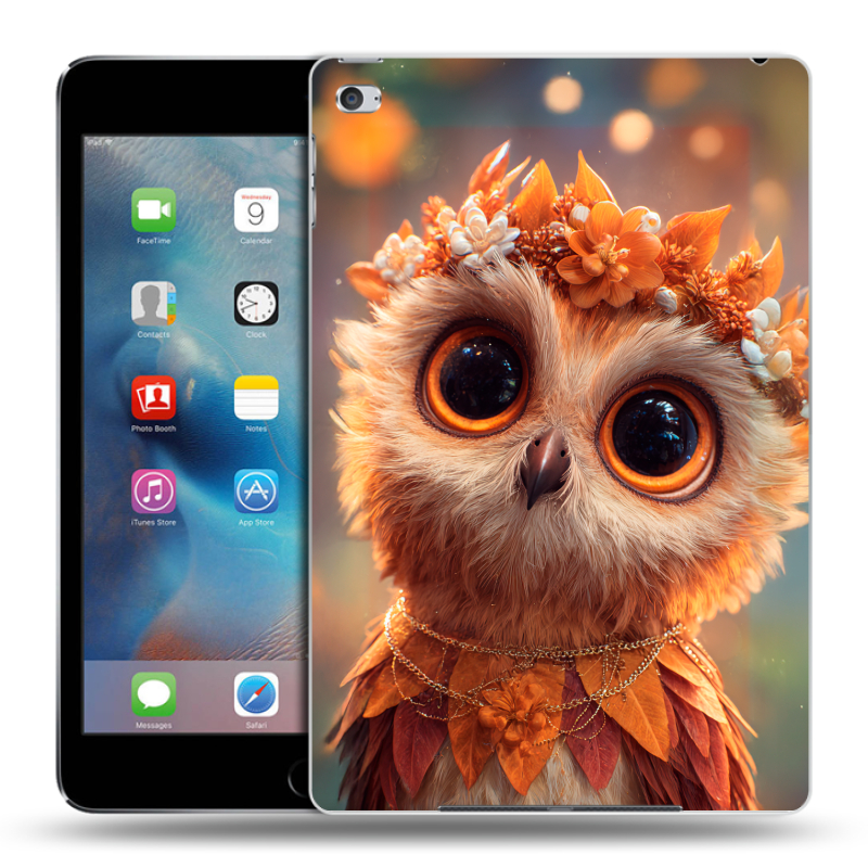 Пластиковый чехол на Ipad Mini 4 с принтом Милая сова Пластиковый чехол на Ipad Mini 4 с принтом Милая сова