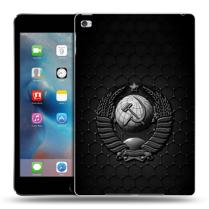Пластиковый чехол на Ipad Mini 4 с принтом Герб Флаг СССР Пластиковый чехол на Ipad Mini 4 с принтом Герб Флаг СССР