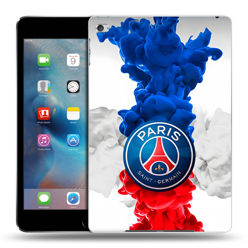 Пластиковый чехол на Ipad Mini 4 с принтом PSG ПСЖ Пластиковый чехол на Ipad Mini 4 с принтом PSG ПСЖ