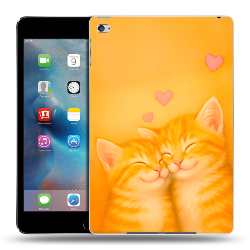 Пластиковый чехол на Ipad Mini 4 с принтом Милые котята Пластиковый чехол на Ipad Mini 4 с принтом Милые котята