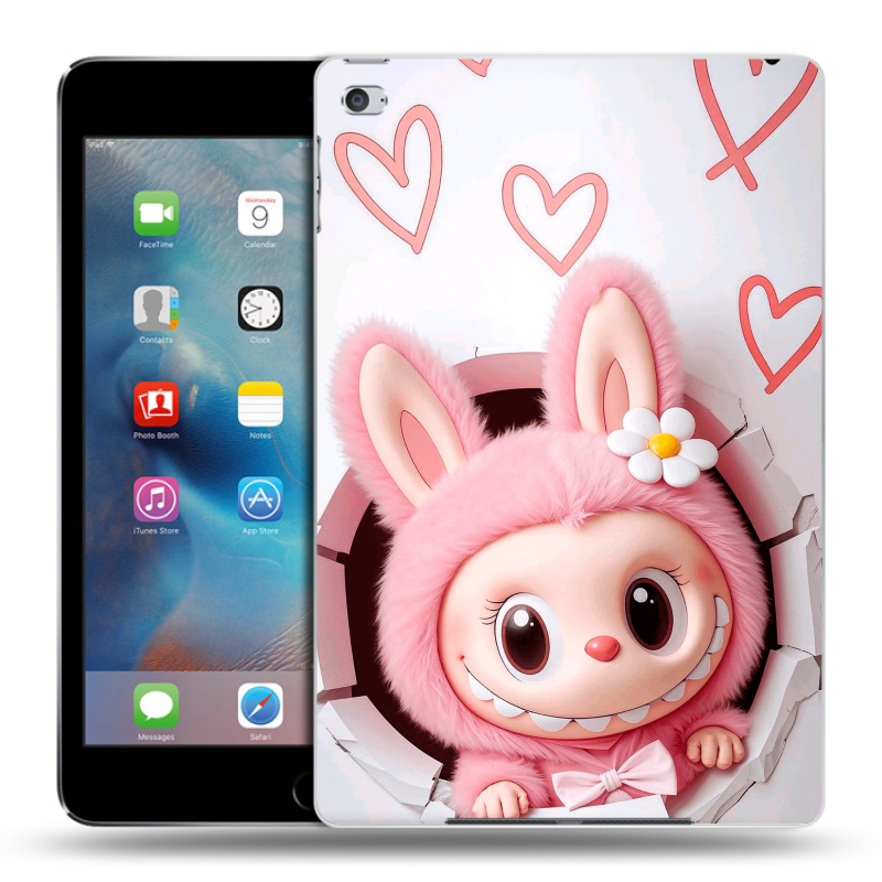 Пластиковый чехол на Ipad Mini 4 с принтом Labubu Лабубу Пластиковый чехол на Ipad Mini 4 с принтом Labubu Лабубу