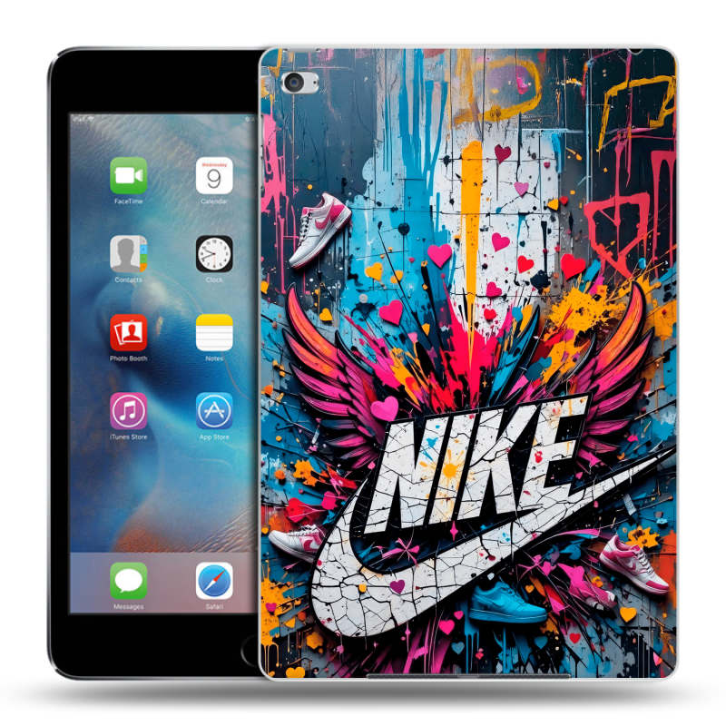 Пластиковый чехол на Ipad Mini 4 с принтом Nike Найк Пластиковый чехол на Ipad Mini 4 с принтом Nike Найк