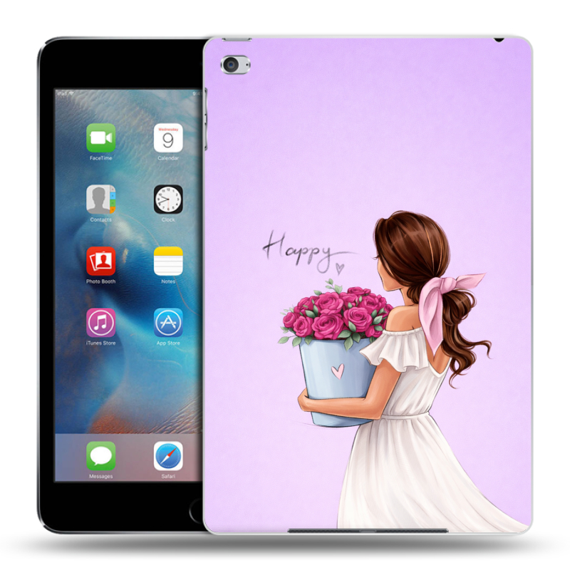 Пластиковый чехол на Ipad Mini 4 с принтом женский Пластиковый чехол на Ipad Mini 4 с принтом женский
