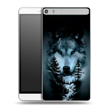 Пластиковый чехол на Lenovo Phab Plus с принтом Лесной волк Пластиковый чехол на Lenovo Phab Plus с принтом Лесной волк
