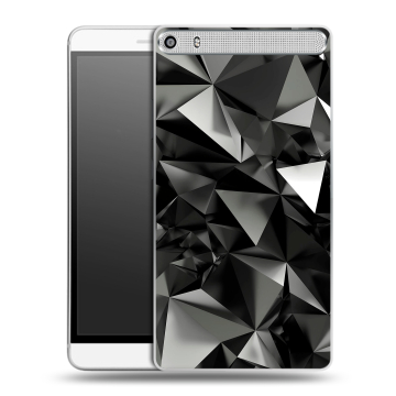 Пластиковый чехол на Lenovo Phab Plus с принтом Черные кристаллы Пластиковый чехол на Lenovo Phab Plus с принтом Черные кристаллы