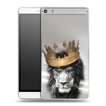 Пластиковый чехол на Lenovo Phab Plus с принтом Лев с короной Пластиковый чехол на Lenovo Phab Plus с принтом Лев с короной