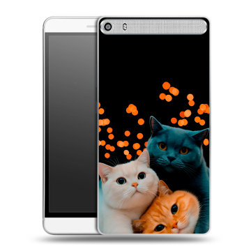 Пластиковый чехол на Lenovo Phab Plus с принтом Кошки Пластиковый чехол на Lenovo Phab Plus с принтом Кошки