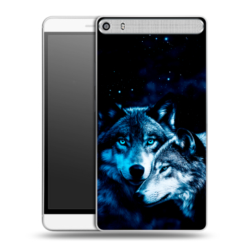 Пластиковый чехол на Lenovo Phab Plus с принтом Волки Пластиковый чехол на Lenovo Phab Plus с принтом Волки