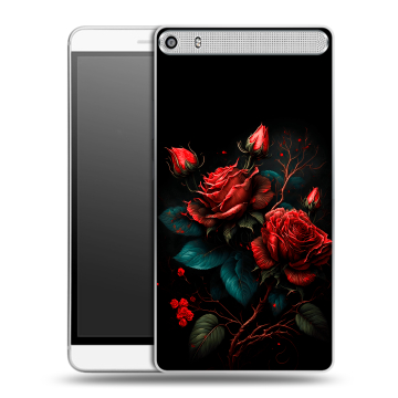 Пластиковый чехол на Lenovo Phab Plus с принтом Розы красные Пластиковый чехол на Lenovo Phab Plus с принтом Розы красные