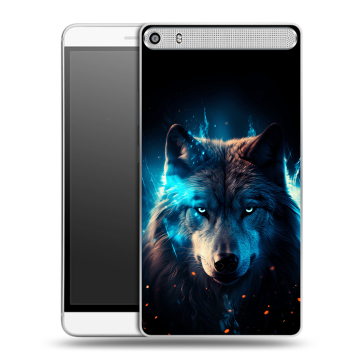 Пластиковый чехол на Lenovo Phab Plus с принтом Волк ночной Пластиковый чехол на Lenovo Phab Plus с принтом Волк ночной