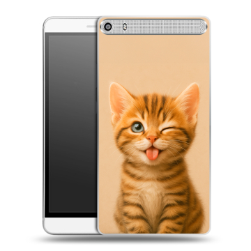 Пластиковый чехол на Lenovo Phab Plus с принтом котенок Пластиковый чехол на Lenovo Phab Plus с принтом котенок