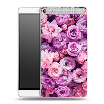 Пластиковый чехол на Lenovo Phab Plus с принтом лавандовые розы Пластиковый чехол на Lenovo Phab Plus с принтом лавандовые розы