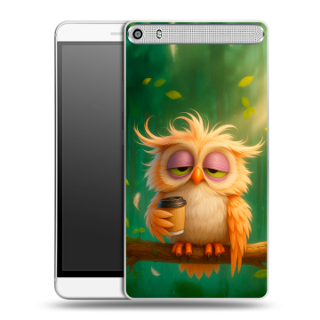 Пластиковый чехол на Lenovo Phab Plus с принтом сова Пластиковый чехол на Lenovo Phab Plus с принтом сова