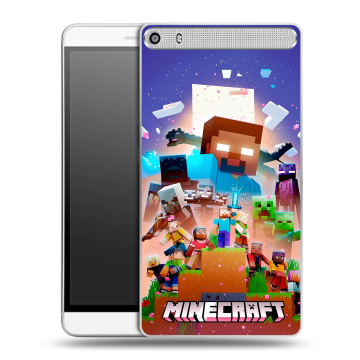 Пластиковый чехол на Lenovo Phab Plus с принтом Майнкрафт Minecraft