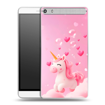 Пластиковый чехол на Lenovo Phab Plus с принтом Единорог Пластиковый чехол на Lenovo Phab Plus с принтом Единорог