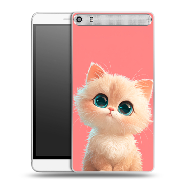 Пластиковый чехол на Lenovo Phab Plus с принтом Розовый котенок Пластиковый чехол на Lenovo Phab Plus с принтом Розовый котенок