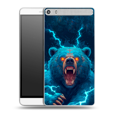 Пластиковый чехол на Lenovo Phab Plus с принтом Медведь Пластиковый чехол на Lenovo Phab Plus с принтом Медведь