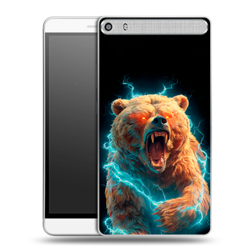 Пластиковый чехол на Lenovo Phab Plus с принтом Медведь Пластиковый чехол на Lenovo Phab Plus с принтом Медведь