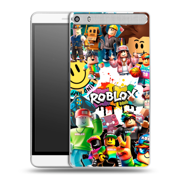 Пластиковый чехол на Lenovo Phab Plus с принтом Roblox Роблокс