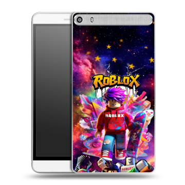 Пластиковый чехол на Lenovo Phab Plus с принтом Roblox Роблокс