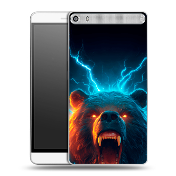 Пластиковый чехол на Lenovo Phab Plus с принтом Медведь Пластиковый чехол на Lenovo Phab Plus с принтом Медведь