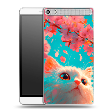 Пластиковый чехол на Lenovo Phab Plus с принтом Красивый кот Пластиковый чехол на Lenovo Phab Plus с принтом Красивый кот