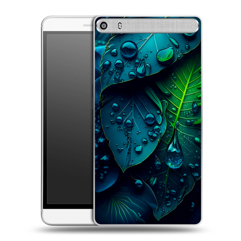 Пластиковый чехол на Lenovo Phab Plus с принтом Листья Пластиковый чехол на Lenovo Phab Plus с принтом Листья