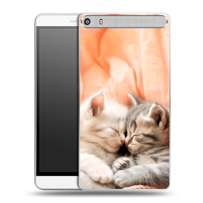 Пластиковый чехол на Lenovo Phab Plus с принтом Котята Пластиковый чехол на Lenovo Phab Plus с принтом Котята