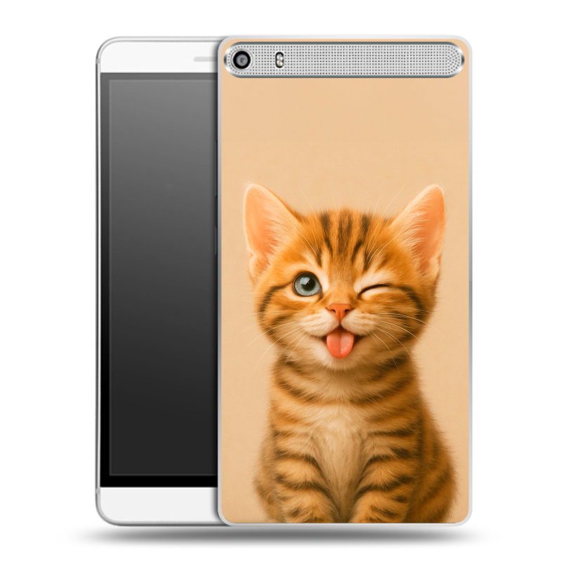 Пластиковый чехол на Lenovo Phab Plus с принтом котенок Пластиковый чехол на Lenovo Phab Plus с принтом котенок