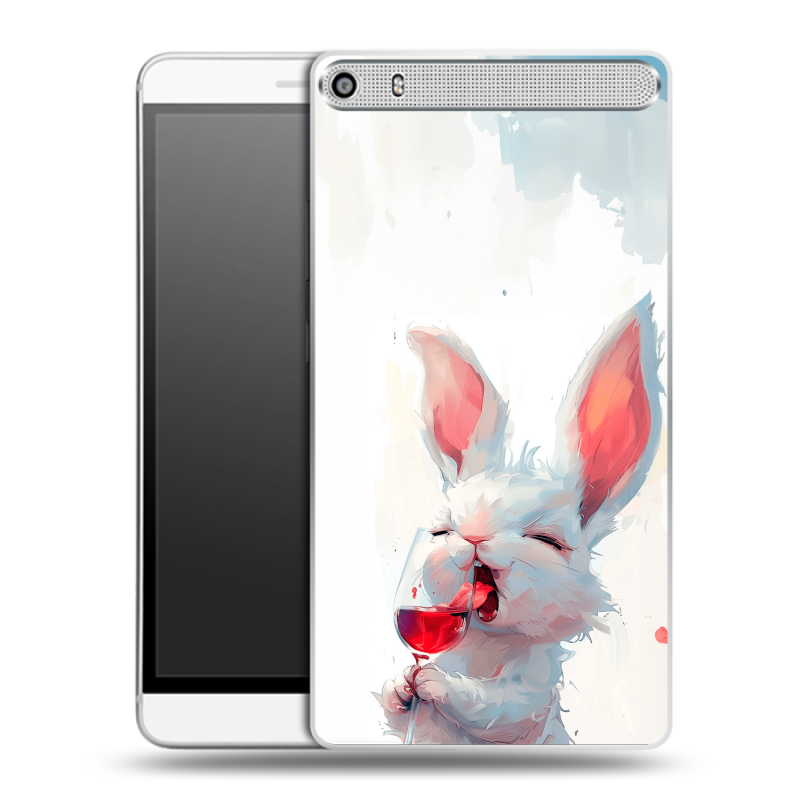 Пластиковый чехол на Lenovo Phab Plus с принтом кролик зайчик Пластиковый чехол на Lenovo Phab Plus с принтом кролик зайчик