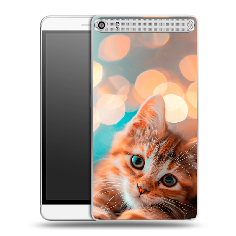 Пластиковый чехол на Lenovo Phab Plus с принтом котик Пластиковый чехол на Lenovo Phab Plus с принтом котик