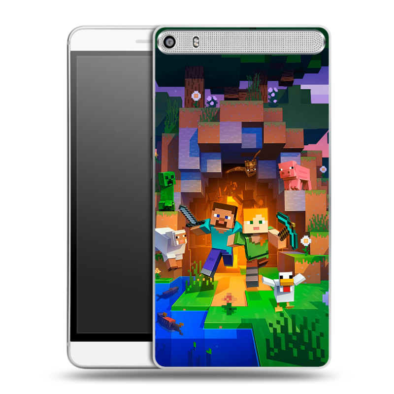 Пластиковый чехол на Lenovo Phab Plus с принтом Майнкрафт Minecraft Пластиковый чехол на Lenovo Phab Plus с принтом Майнкрафт Minecraft