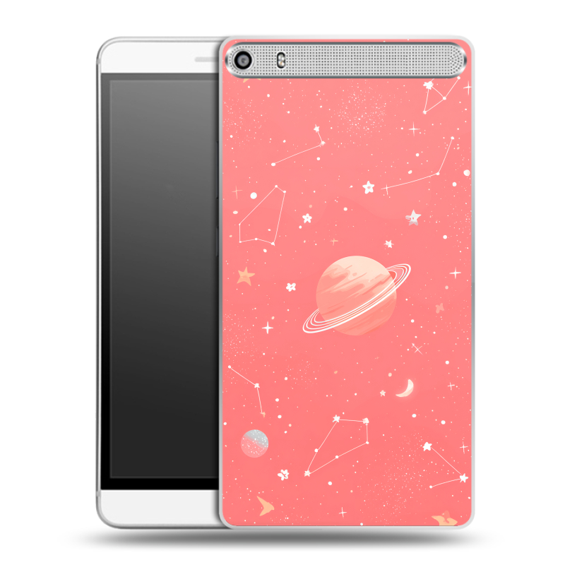 Пластиковый чехол на Lenovo Phab Plus с принтом Розовый космос Пластиковый чехол на Lenovo Phab Plus с принтом Розовый космос