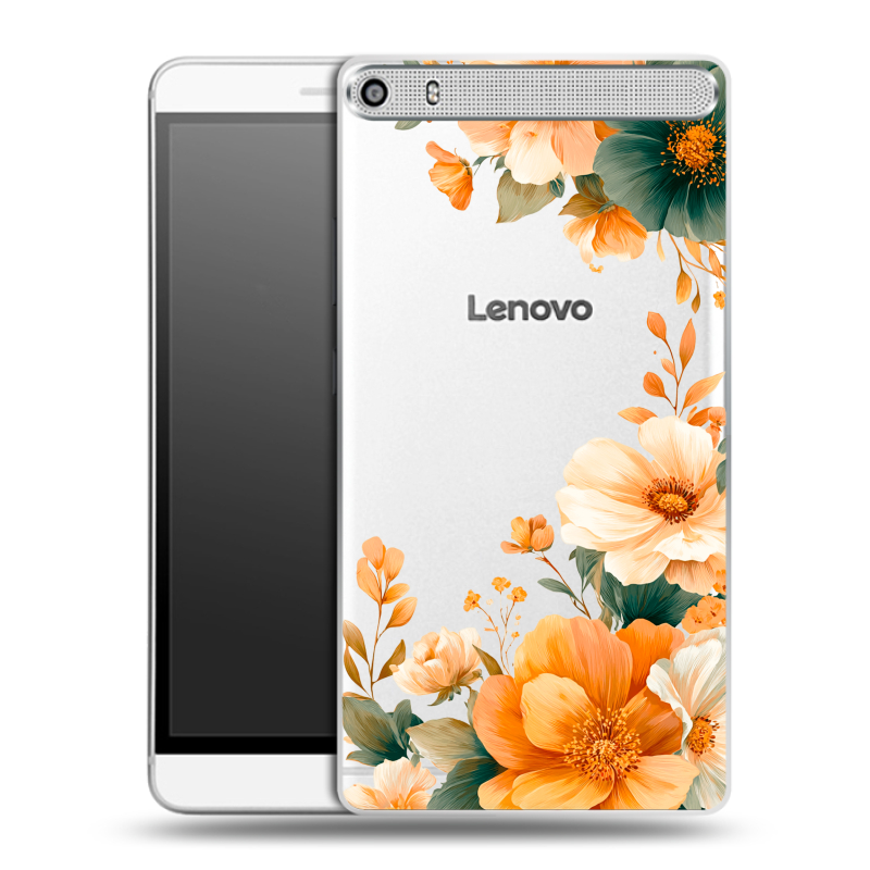 Пластиковый чехол на Lenovo Phab Plus с принтом Цветы принт Пластиковый чехол на Lenovo Phab Plus с принтом Цветы принт
