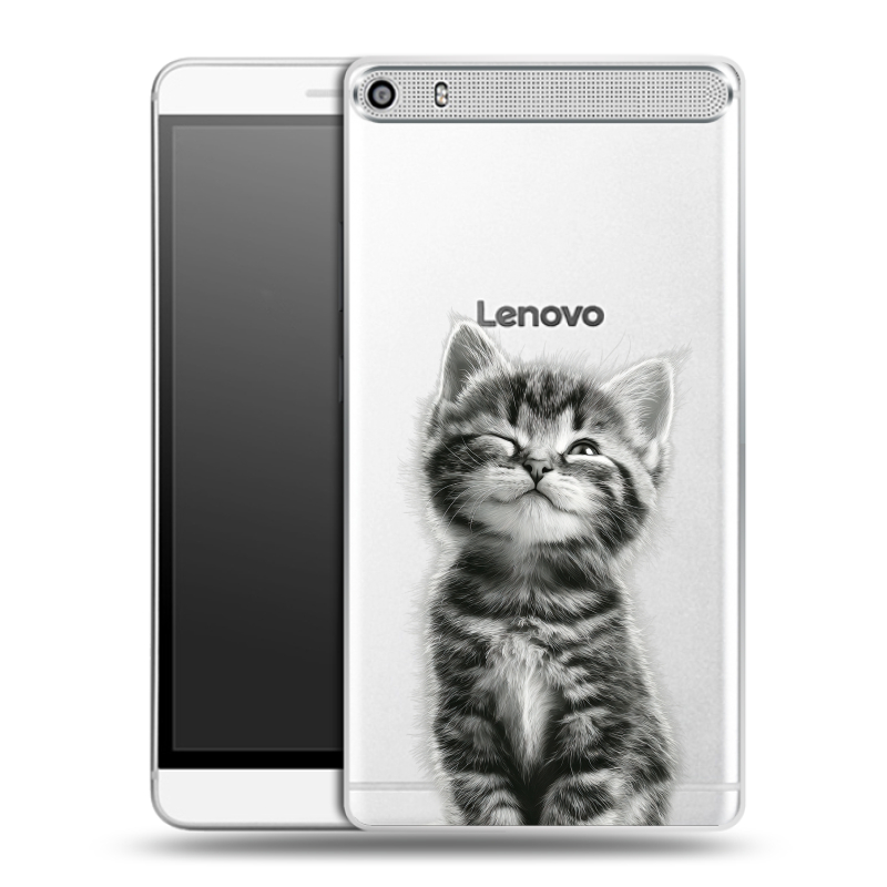 Пластиковый чехол на Lenovo Phab Plus с принтом Котенок Пластиковый чехол на Lenovo Phab Plus с принтом Котенок