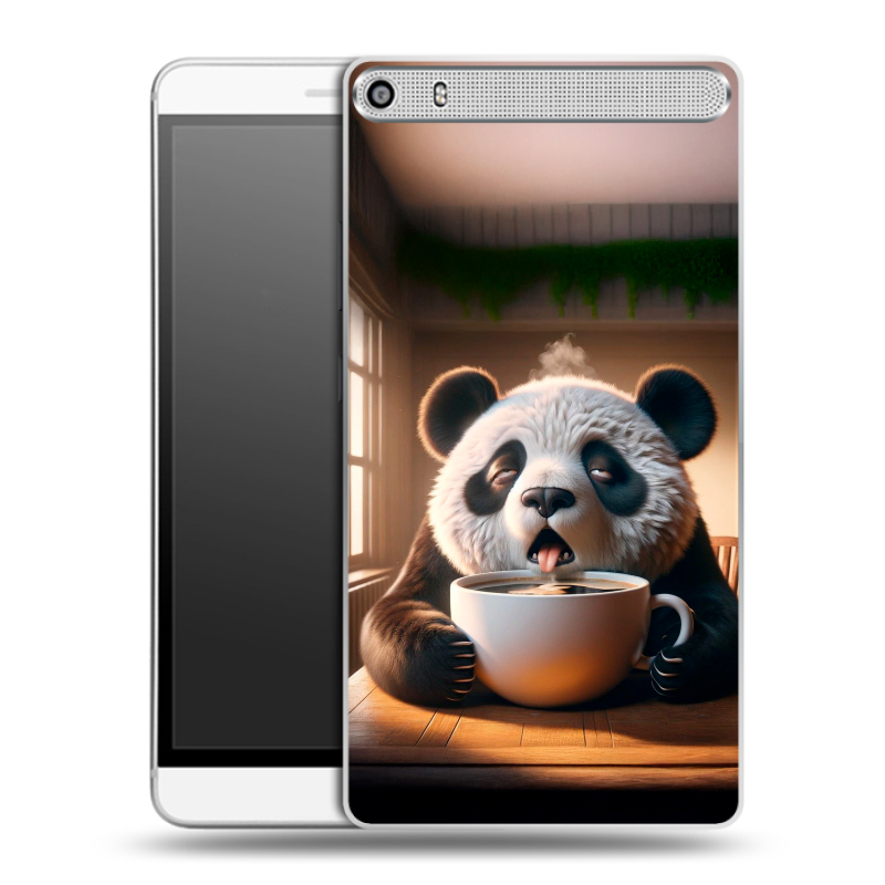 Пластиковый чехол на Lenovo Phab Plus с принтом смешная панда Пластиковый чехол на Lenovo Phab Plus с принтом смешная панда