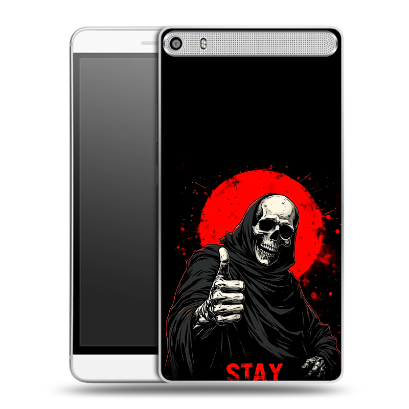 Пластиковый чехол на Lenovo Phab Plus с принтом смешной скелет Пластиковый чехол на Lenovo Phab Plus с принтом смешной скелет