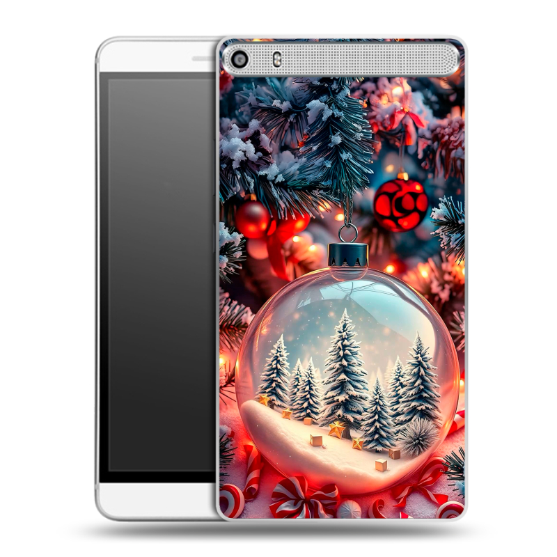 Пластиковый чехол на Lenovo Phab Plus с принтом Новый год Пластиковый чехол на Lenovo Phab Plus с принтом Новый год