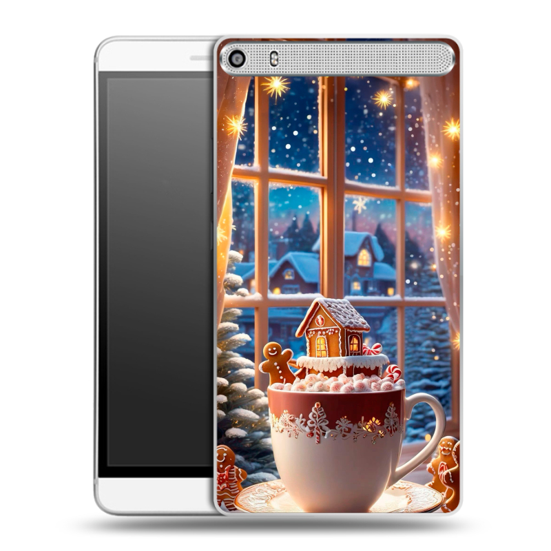 Пластиковый чехол на Lenovo Phab Plus с принтом Новый год Пластиковый чехол на Lenovo Phab Plus с принтом Новый год