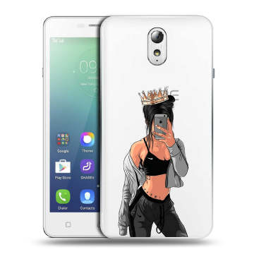 Силиконовый чехол на Lenovo Vibe P1m с принтом Женские принты