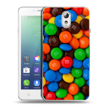 Силиконовый чехол на Lenovo Vibe P1m с принтом Конфеты