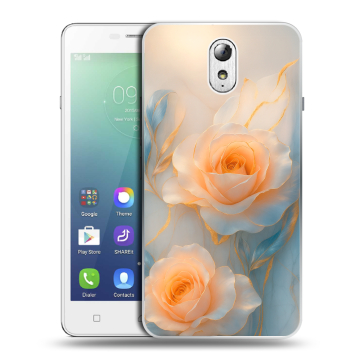 Силиконовый чехол на Lenovo Vibe P1m с принтом Женский