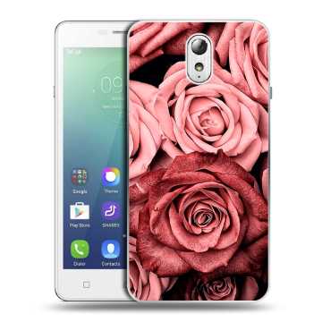 Силиконовый чехол на Lenovo Vibe P1m с принтом Цветы розы