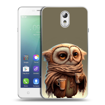 Силиконовый чехол на Lenovo Vibe P1m с принтом Сова